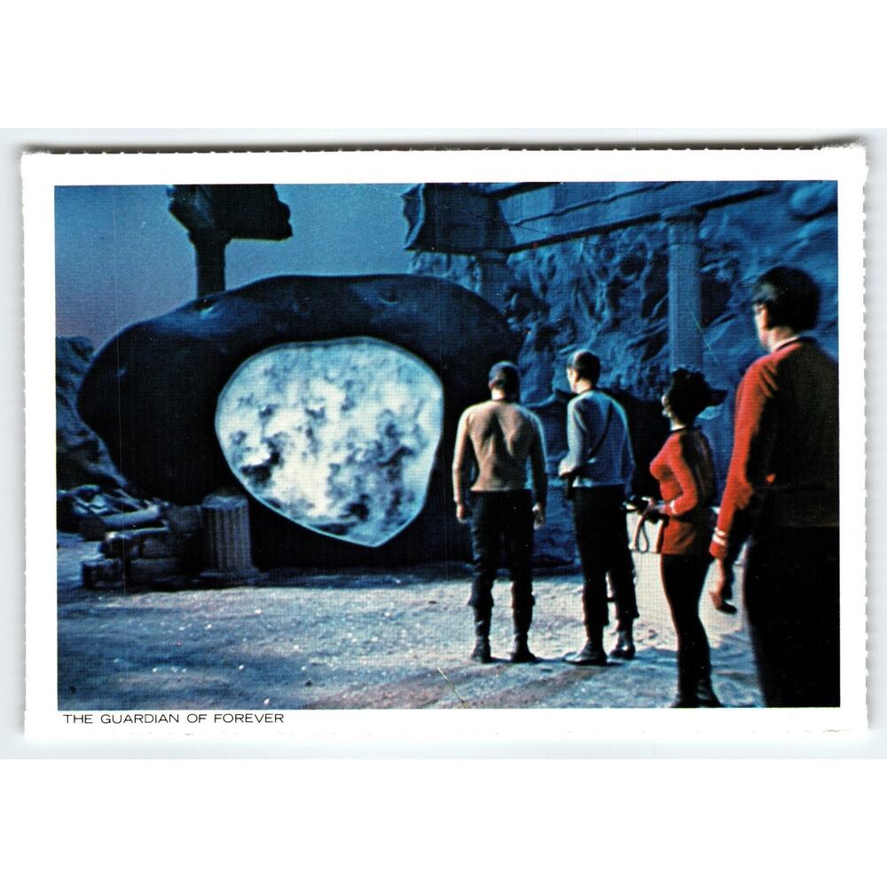 1977 Star Trek The Guardian of Forever Chrome Postcard Paramount